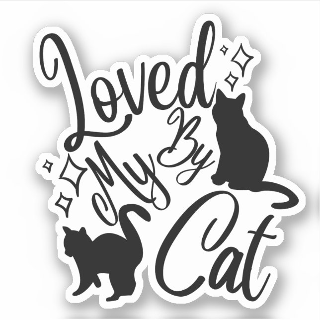 Aimé Par Mon Sticker De Chat (Devant)