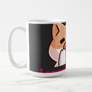 "Aimé par un chat Kawaii Chat Tasse noire"
