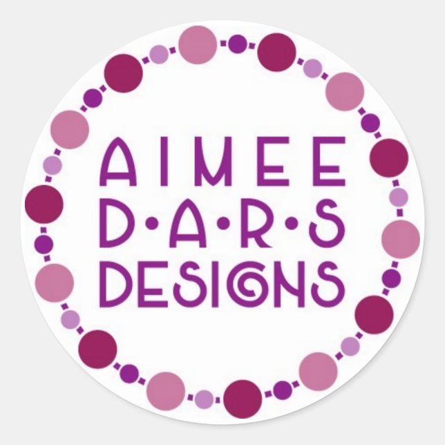 Aimee Dars Designs Stickers (Front)