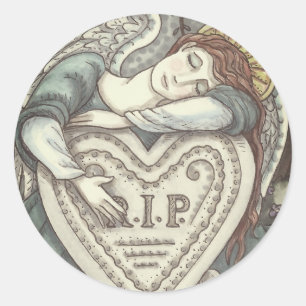 AIMER GUARDIAN ANGEL CEMETERY STICKERS Rnd SHEET