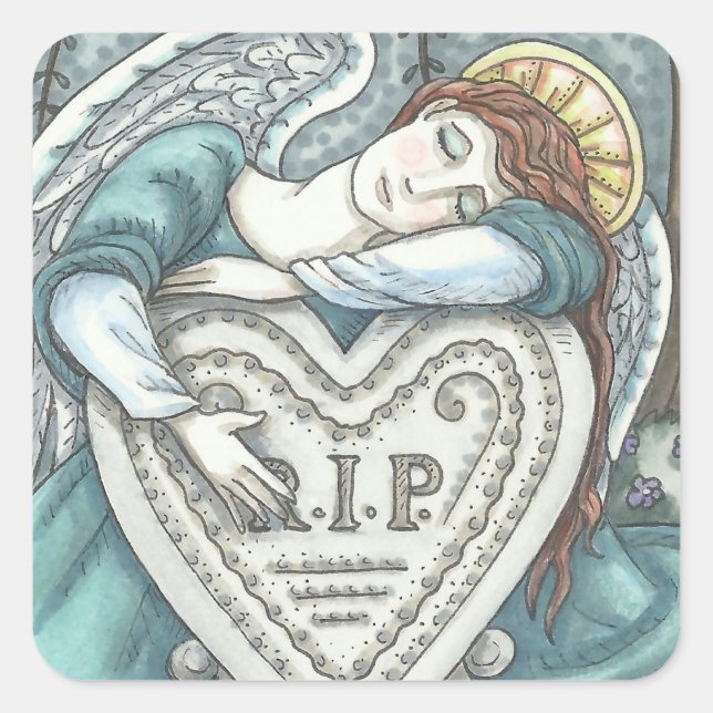 AIMER GUARDIAN ANGEL CEMETERY STICKERS Squ SHEET (Devant)