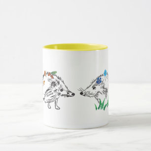 Aimer Hérisson Dessin d'automne Dessin Mug