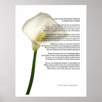 Aimer La Foi Patience Poster de prière