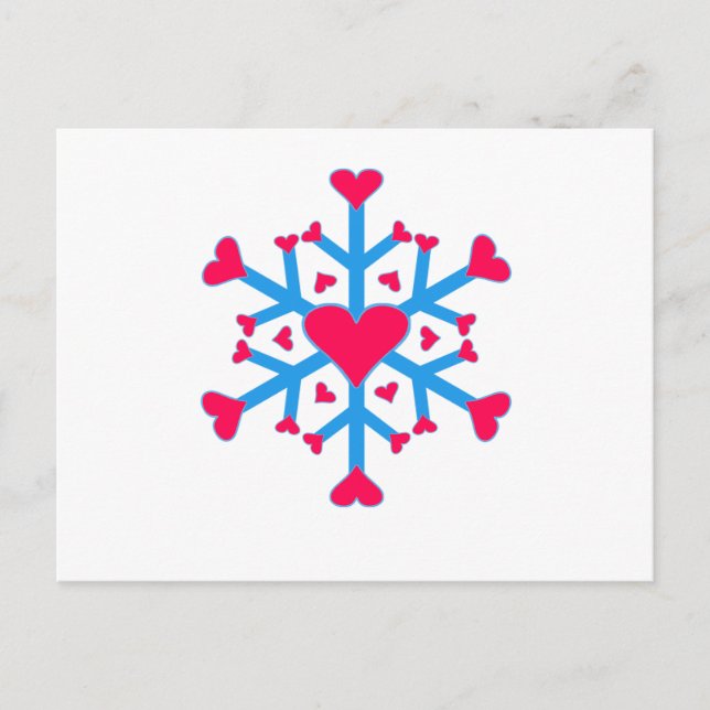 Aimer la neige - Carte postale - Horizontal (Devant)