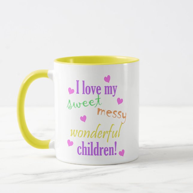 Aimer mes enfants Mug (Gauche)