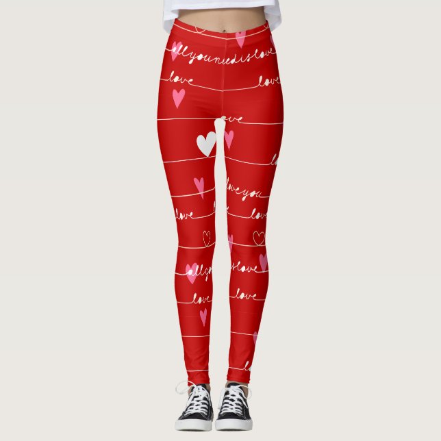 aimer rouge vous leggings (Devant)