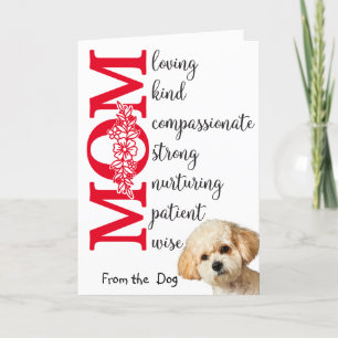 Aimez ma mère... Carte de fête des mères du chien