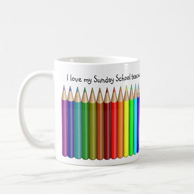 Aimez ma tasse de professeur d'école du dimanche (Gauche)