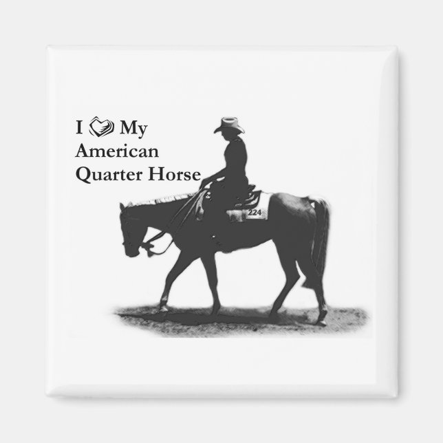 Aimez mon aimant à cheval de quart (Devant)