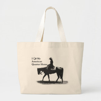 Aimez mon sac fourre-tout quart américain à cheval