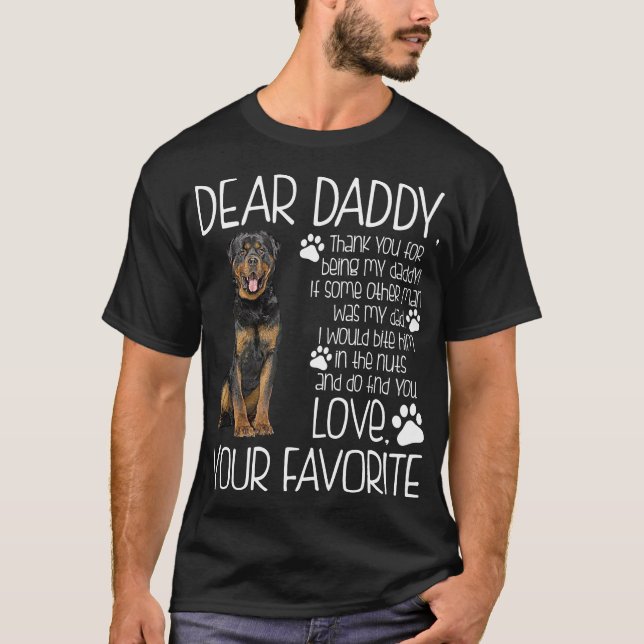 Aimez votre T-shirt préféré de chien de rottweiler (Devant)