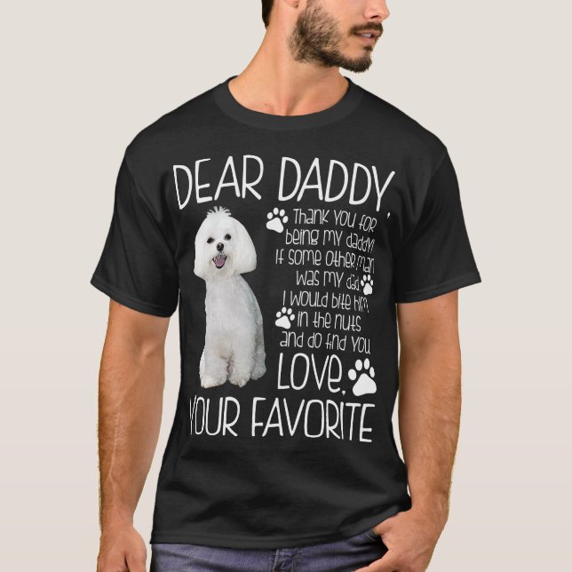 Aimez votre T-shirt préféré de chien maltais (Devant)