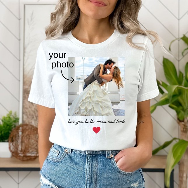 Aimez-Vous À La Lune Et Au Dos, Votre T-shirt Phot (Créateur téléchargé)