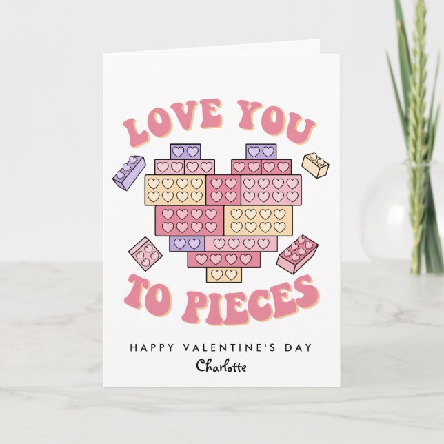Aimez-vous aux pièces de la Saint-Valentin Carte d (Devant)