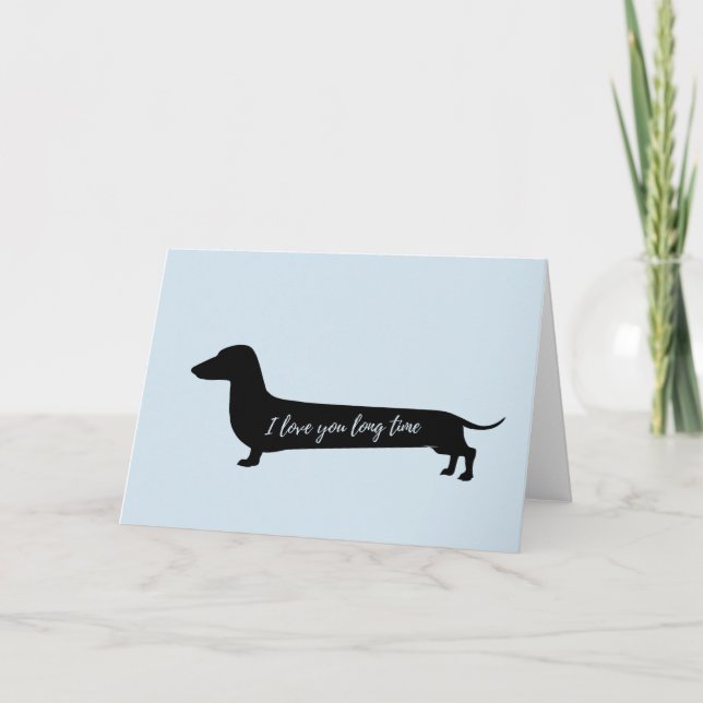 Aimez-vous carte de valentines de dachs de long (Devant)