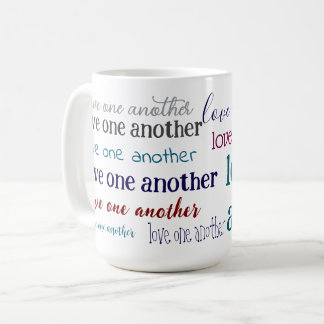 Aimez-vous les uns les autres mug à café