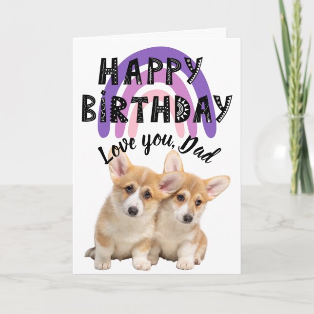 Aimez-vous papa Carte d'anniversaire personnalisée (Devant)