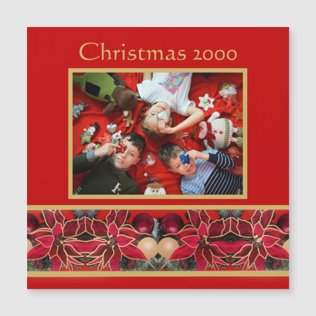 Aimons Jésus Magnet Noël (Devant)