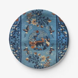 Aincent Chinese Deep Royal Blue  Paper Plate