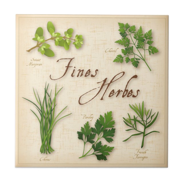 Ains Herbes Carreaux en céramique (Devant)