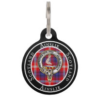 Ainslie Badge/Tartan Personalized People ID Tag