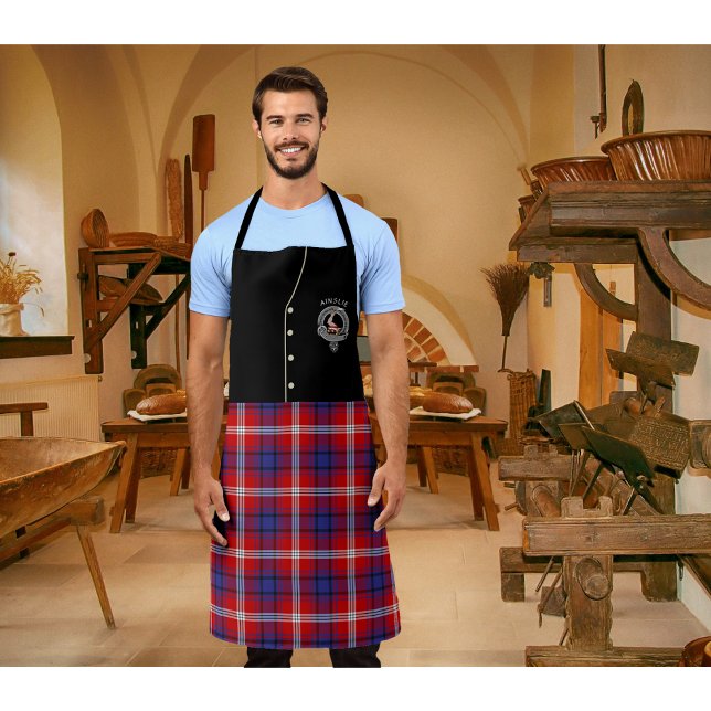 Ainslie Clan Badge & Tartan Kilt Apron (Creator Uploaded)
