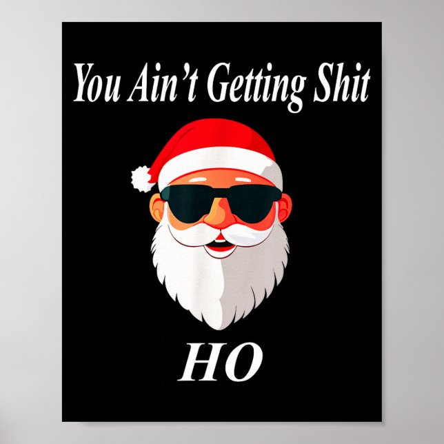 Ain't Christmas Funny Naughty Dirty Raunchy Gift A Poster (Front)