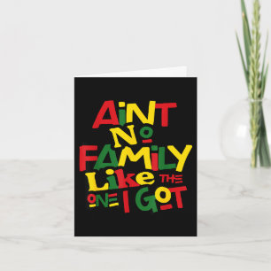 Ain't family like the one got matching family card