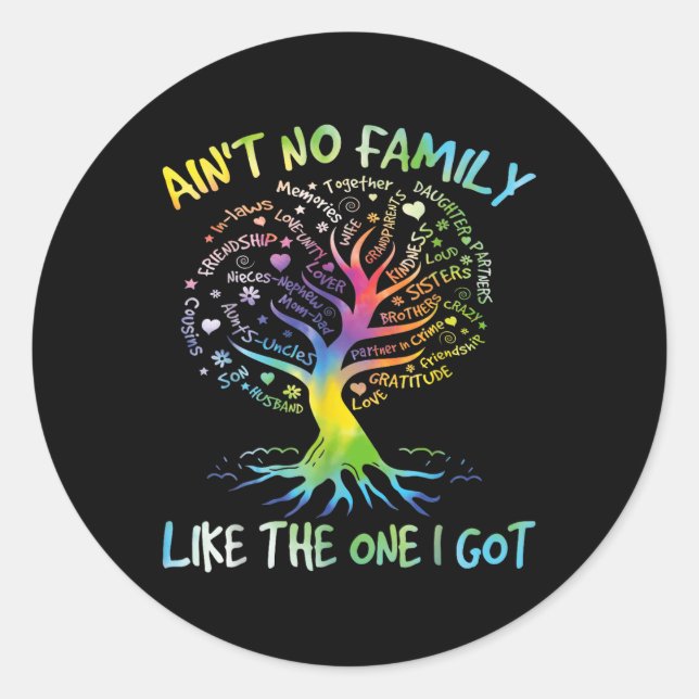 Aint No Family Like The One I Got Matching Family  Classic Round Sticker (Front)