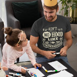 Ain't no hood like fatherhood 2 T-Shirt<br><div class="desc">Ain't no hood like fatherhood. Light beige vintage typography design. Father's Day gift idea.</div>