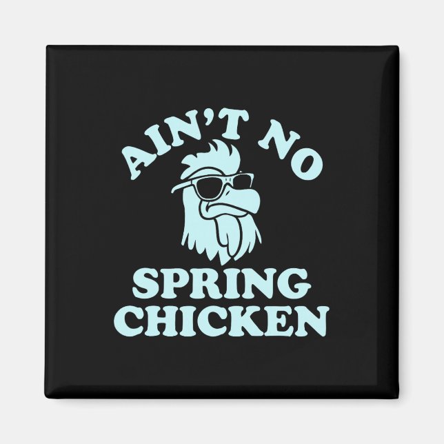 Ain't No Spring Chicken Funny Design  Magnet (Front)