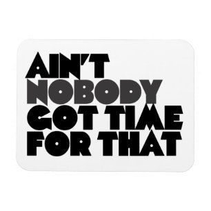 Aint Nobody got time for that Magnet