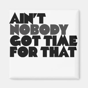 Aint Nobody got time for that Magnet