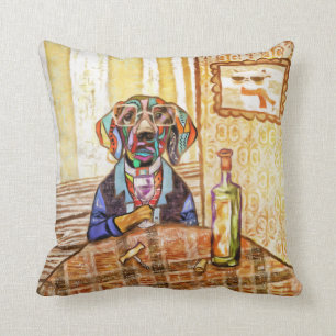 Ain't Nothing But A Hound Dog Wining All The TIme Throw Pillow