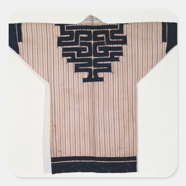 Ainu Coat, 19th century Square Sticker (Front)