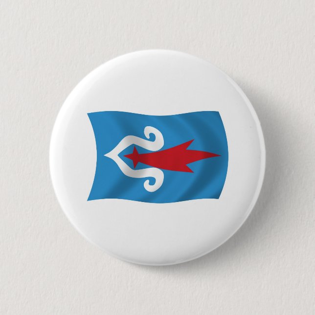 Ainu People Flag Button (Front)