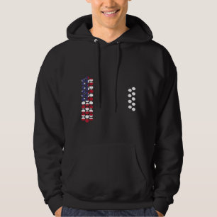 Air Accordion American Flag Music Idea 1 Hoodie