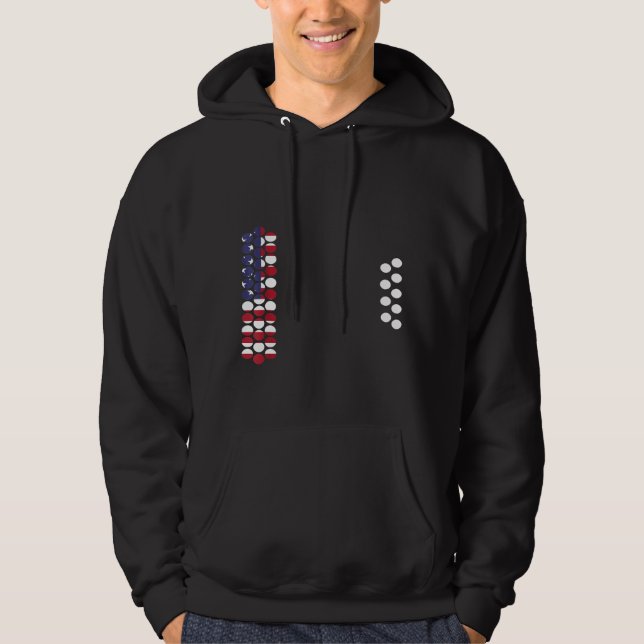 Air Accordion American Flag Music Idea 1 Hoodie (Front)
