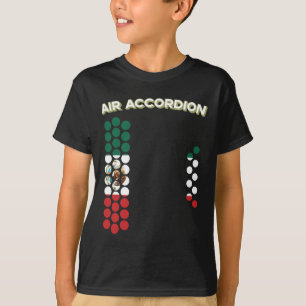 Air Accordion Mexico Flag Cinco De Mayo Music Gift T-Shirt