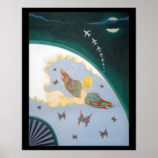 "Air (after Erte)" Poster