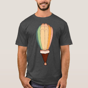 Air Ballon With Sant Hat  T-Shirt