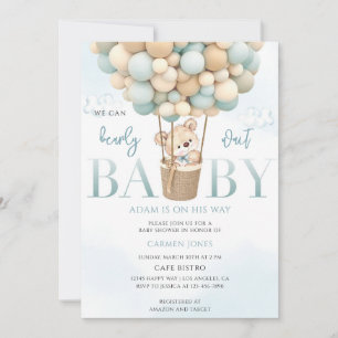 Air Balloon Baby Shower Invitation