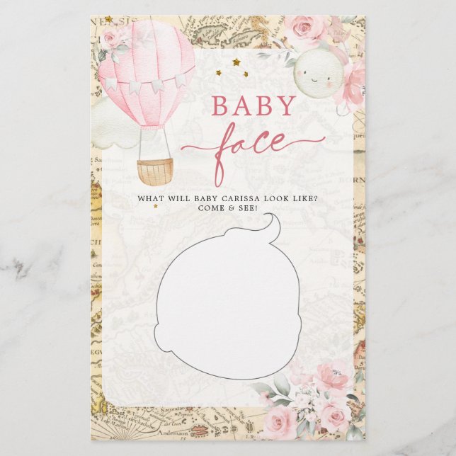 Air Balloon Isn't she Onerderful Baby Face Game (Front)