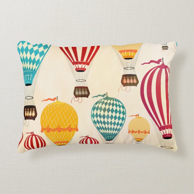Air balloon: playful pattern design. accent pillow (Front)