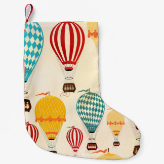 Air balloon: playful pattern design. small christmas stocking