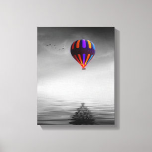Air Balloon Portrait Canvas Print