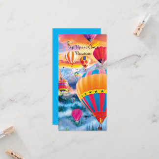 Air Balloons, colourful and Sceneic Card