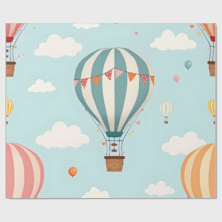 Air Baloon Design Wrapping Paper