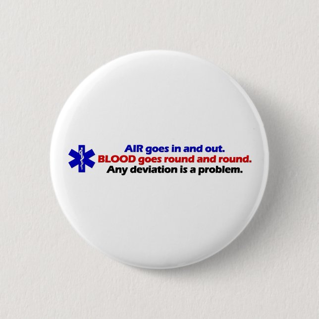 Air/Blood 2 Inch Round Button (Front)
