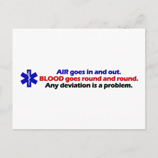 Air/Blood Postcard